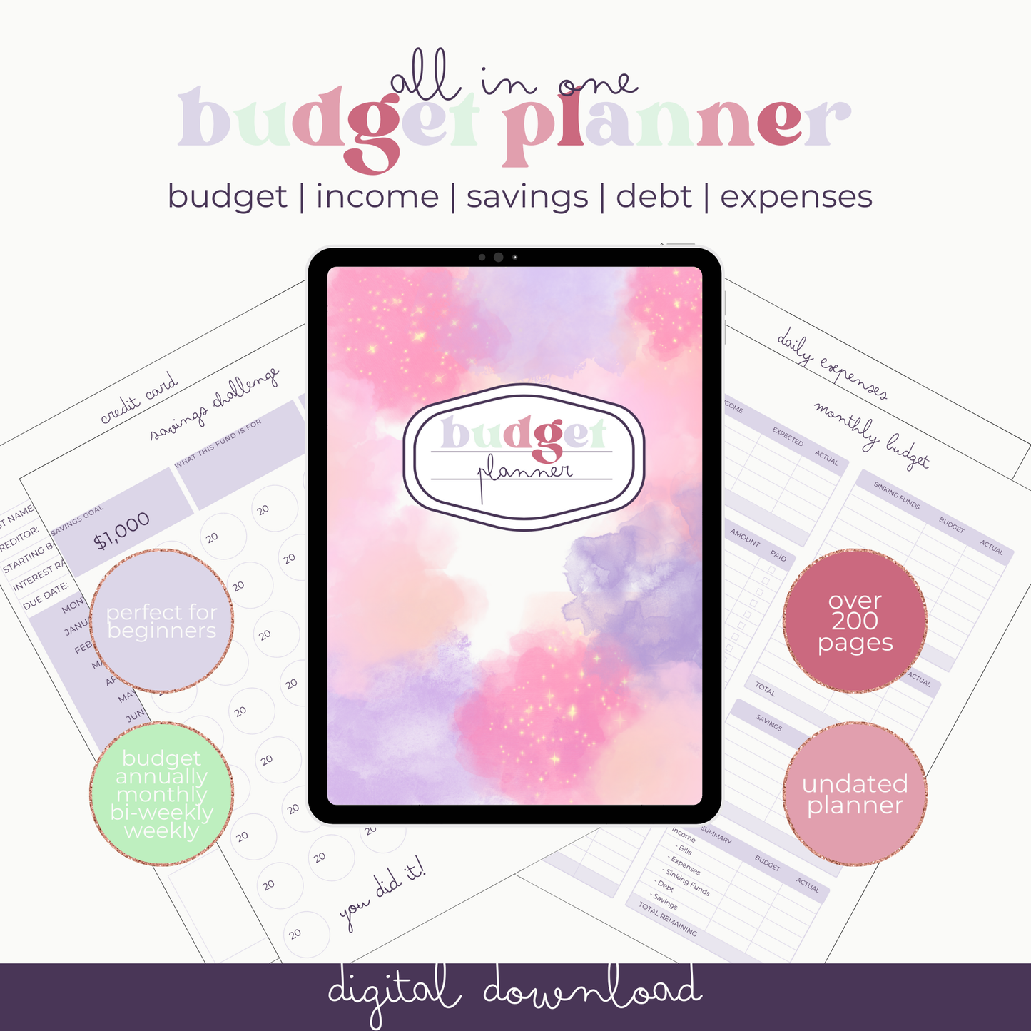 Bea On A Budget Planner- Digital