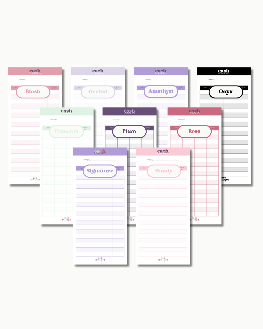 Cash Trackers – 6 pcs