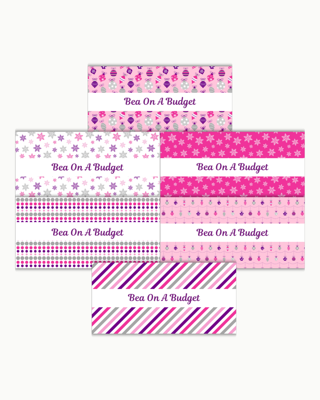 Glitzmas Envelope Inserts