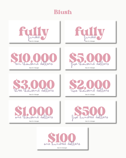 Money Placeholders – 9 pcs